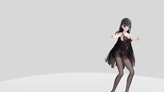 Honkai Impact Raiden Mei Strip Dance Show Hentai R18 MMD 3D Soft Dark Green Hair (CLIP) - 4 image
