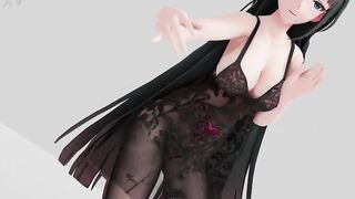 Honkai Impact Raiden Mei Strip Dance Show Hentai R18 MMD 3D Soft Dark Green Hair (CLIP)