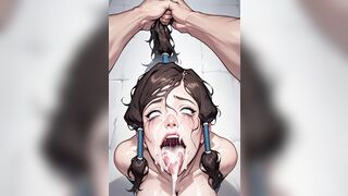 Ai Hentai Eye Rolling, Ahegao, Creampie DeepThroat - 9 image