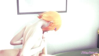 Hentai 3D - POV Gwen Boobjob and fucked by a blode boy - Japanese manga anime porn - 2 image