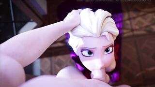 Elsa gets mouth full of Cream down her throat - 7 image