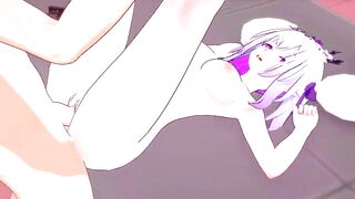 Castorice eats hot cum in the kitchen - honkai star rail hentai - anime sex 3d - 5 image