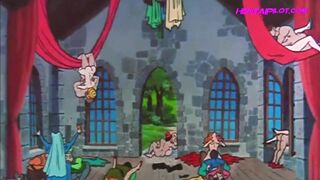 Little Red Riding Hood - Queens Castle Gangbang Scene - Vintage Cartoon Porn - 10 image