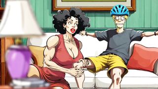 Sexy Housewife Fucks With A Stranger While Her Husband Is At Work / Toon / Cartoon / Animation - 4 image