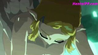 Princess Zelda In The Pool - Surprise sex - HENTAI Uncensored - 9 image