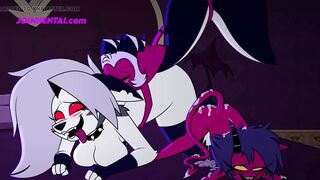 SINFUL ( Cartoon XXX Parody ) In Threesome Sex - UNCENSORED - 7 image