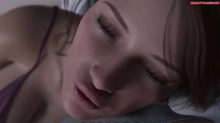 Horny Wife came to his Home after fight with Husband they share the bed and kiss with passion - Heart Problems 03