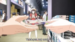 Touching her Sneakily in Public! - Hentai [Subtitled] - 2 image