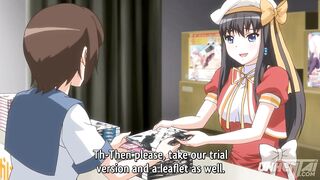 Touching her Sneakily in Public! - Hentai [Subtitled] - 8 image