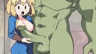 Vault Girl - Teenage Blonde Get Fucked With Robot - Uncensored ( Cartoon Parody ) - 6 image