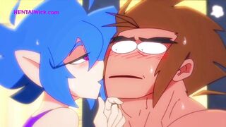 Hard Sex in the GYM, the Trainer can't Handle it. - Cartoon Parody HQ - 3 image