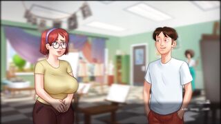 Locker room fun with Judith. Voice included. Summertime saga. AII include - 1 image