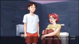 Locker room fun with Judith. Voice included. Summertime saga. AII include - 3 image