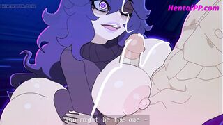 Halloween Animation ( Uncensored ) Busty MILF Play With Big Cock ( ANIME ) - 9 image