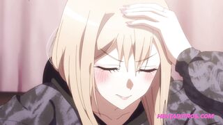 Virgin Gamer gets his cock sucked for the first time by bored horny blonde step sis - Uncensored Hentai - 3 image