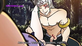 Lord TENGEN Tries out Some SEX Positions on His Wives - Cartoon Sex Parody - SUB - 7 image