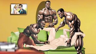 Cuckold Compilation Animation: Wives Having Fun With Big Hard Cocks While Their Cuckold Husbands Are Busy At Work.. - 8 image