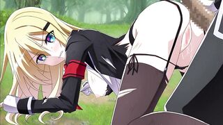 Chris survive hentai game 2 blondie in the woods - 9 image