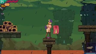 Hentai game. Busty blonde girl fucking (Demo version) - 1 image