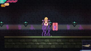 Hentai game. Busty blonde girl fucking (Demo version) - 3 image