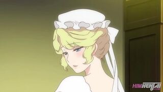 Anime Hentai - My busty maid gives me a blowjob with her tits - 1 image