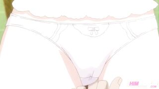 Anime Hentai - My busty maid gives me a blowjob with her tits - 9 image