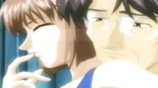 Wife cheats on her husband with young boy - Anime Uncensored - 1 image