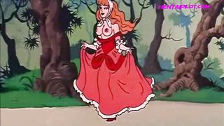 Little Red Riding Hood Caught and Fucked By The Hunter - Vintage Cartoon Porn Parody - 1 image