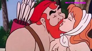 Little Red Riding Hood Caught and Fucked By The Hunter - Vintage Cartoon Porn Parody - 3 image