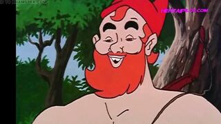Little Red Riding Hood Caught and Fucked By The Hunter - Vintage Cartoon Porn Parody - 7 image