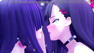 Ichika and Masami Mob Naked