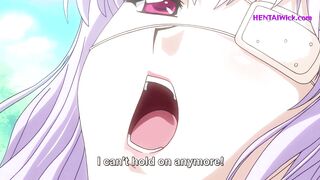 The Cleaning Lady got Caught - Double Penetration in Public Garden - Exclusive Hentai - SUB - 2 image