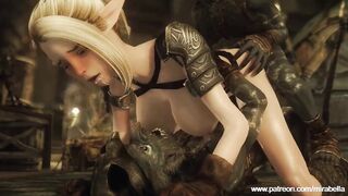 Lucky Goblins Fuck Elf Babe in Skyrim - 5 image