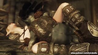 Lucky Goblins Fuck Elf Babe in Skyrim - 7 image