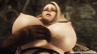 Lucky Goblins Fuck Elf Babe in Skyrim - 8 image