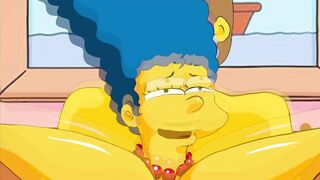 Marge can't resist Ned Flanders  - 1 image