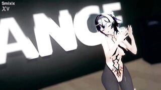 Genshin Eula Hentai Hot Sexy Dance Good Night Kiss MMD 3D Dark Crimson Hair (CLIP) - 2 image