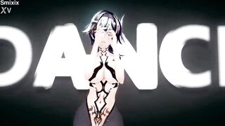 Genshin Eula Hentai Hot Sexy Dance Good Night Kiss MMD 3D Dark Crimson Hair (CLIP) - 4 image