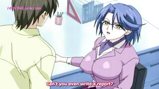 Huge-Titted MILF Fucks Her Student Like a Toy in a Rough, Juicy Sex Lesson! ANIME UNCENSORED - 1 image