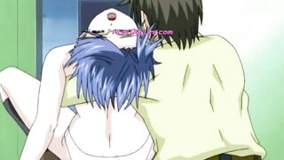 Huge-Titted MILF Fucks Her Student Like a Toy in a Rough, Juicy Sex Lesson! ANIME UNCENSORED - 9 image