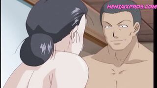 Hentai - Threesome fuck and Fucking with an Old Man (Uncensored) - 5 image