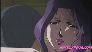 Hentai - Threesome fuck and Fucking with an Old Man (Uncensored) - 8 image