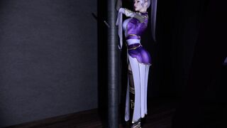 3D Big Boobs Anime Slut Wearing Sexy Dress Got Her Wet Pussy Fucked