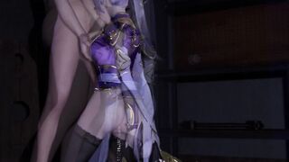 3D Big Boobs Anime Slut Wearing Sexy Dress Got Her Wet Pussy Fucked - 9 image