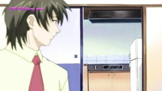 Big Boobed Stepmom Kyoko Gives Hands-On Sex Lesson to Horny Boy Kei! HENTAI Taboo - 3 image