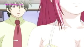 Big Boobed Stepmom Kyoko Gives Hands-On Sex Lesson to Horny Boy Kei! HENTAI Taboo - 4 image