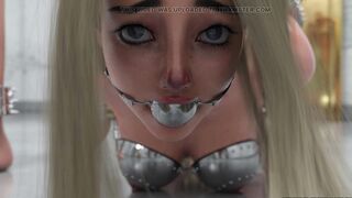 Hardcore Metal Bondage, Latex BDSM Compilation 3D - 7 image