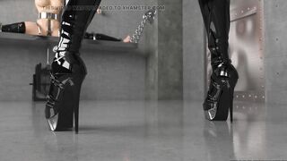 Hardcore Metal Bondage, Latex BDSM Compilation 3D - 8 image