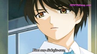 Trapped MILF Misaki Seduces Her Own Body in Kenichi's Hands After Mind-Bending Swap! UNCENSORED HENTAI - 1 image