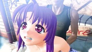 anime girl get fucked outdoors - 7 image